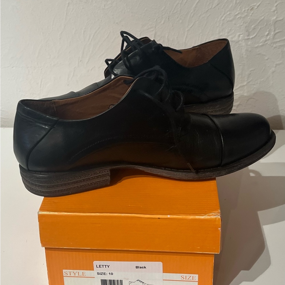 Miz Mooz Black Letty Oxfords - Picture 3 of 5